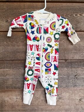 Hanna Andersson “fa la la” sleeper outfit
